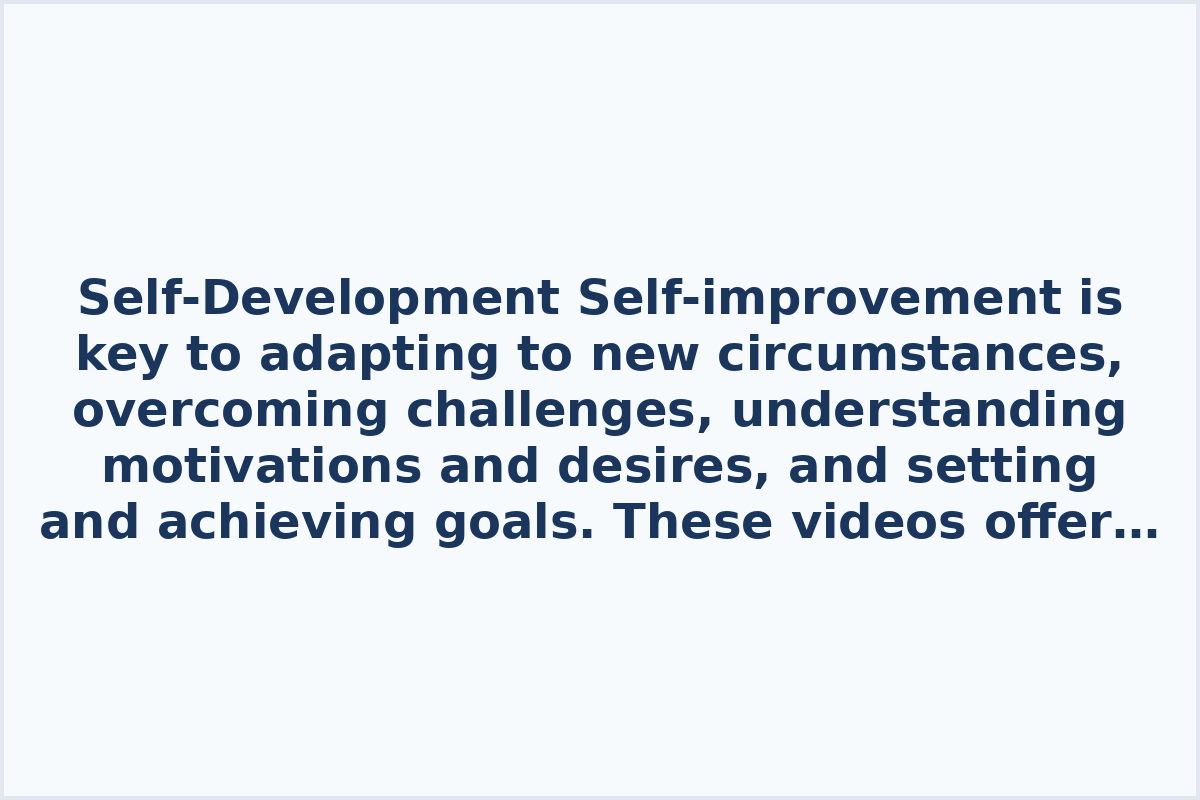Self-Development