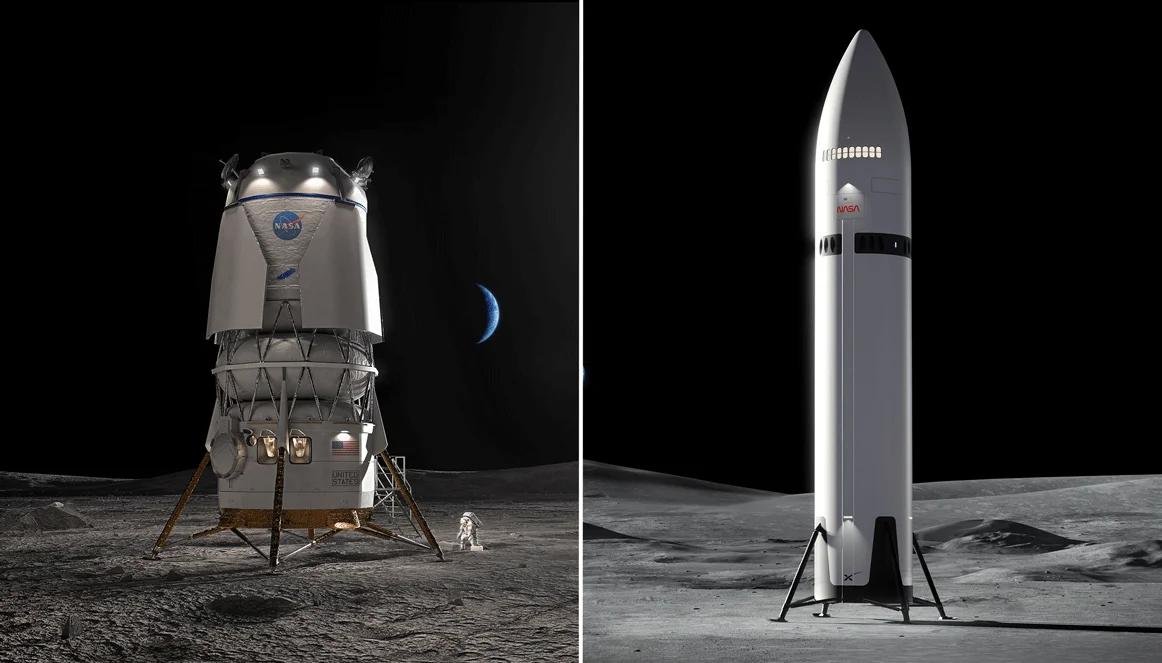 Development of lunar lander modules for the "Artemis" program is behind schedule