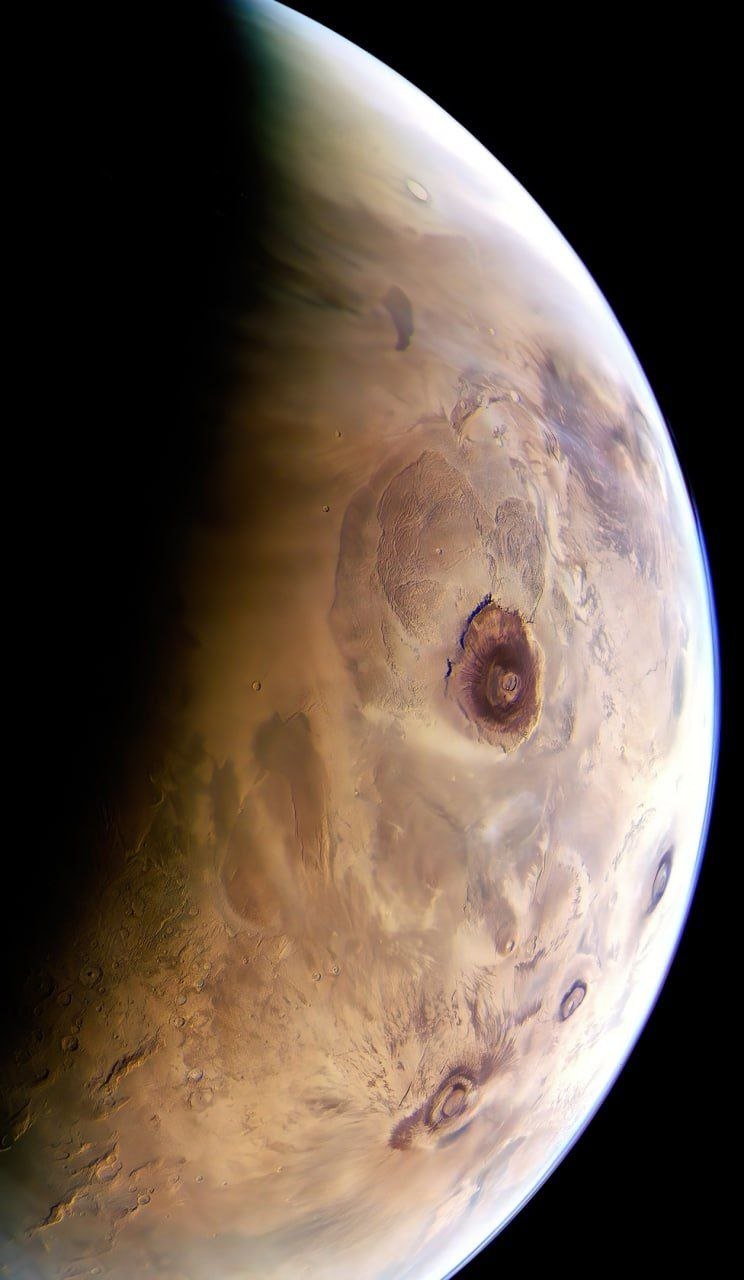 A Majestic View of Olympus - the Tallest Solar System Mountain