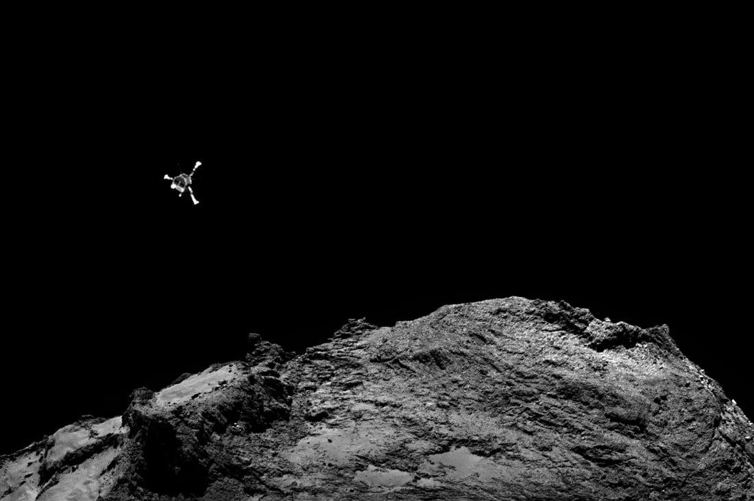 Philae Lander's Bumpy Landing on Comet Churyumov-Gerasimenko

The Philae lander encountered a challenging touchdown on comet Churyumov-Gerasimenko, bouncing off the surface multiple times before settling down gently, albeit off-target. Unfortunately, the landing placed Philae in a shadowed area, hindering its ability to generate power and leading to a substantial reduction in the planned scientific activities due to an energy shortage.