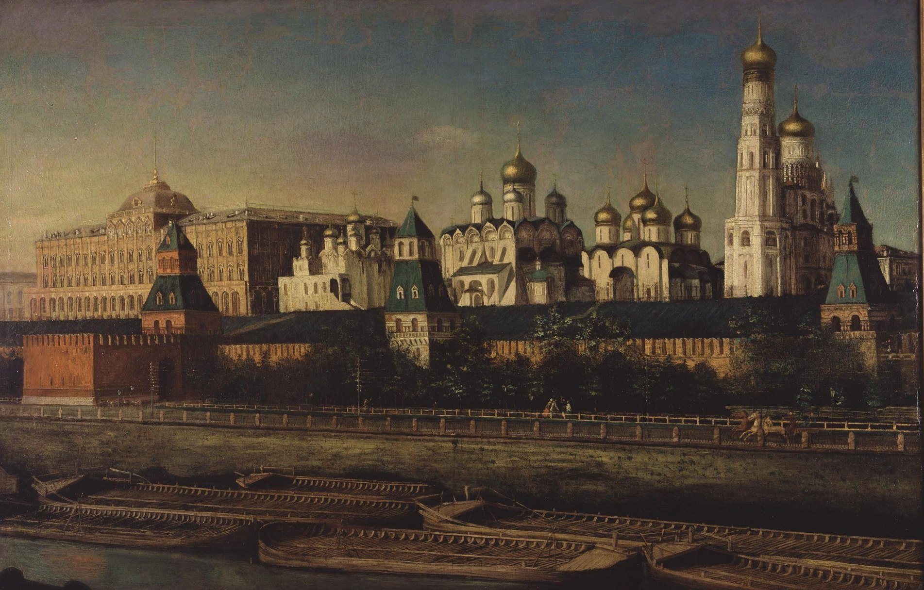 View of the Kremlin from the Moscow River Embankment